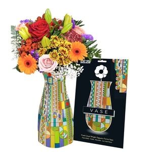 Modgy Expandable Plastic Vase Frank Lloyd Wright Saguaro Forms‎ 10x6 New